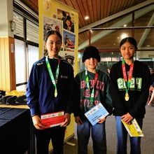 Year 7 Girls; 1st Claire Bao, 2nd Milla Holland, 3rd Ally Fungsathian